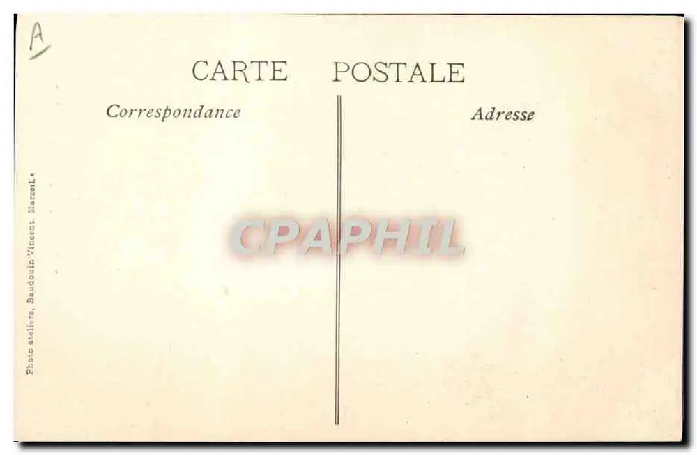 Die Katastrophe des Iéna — Les Epontilles — Photo atelier Baudouin Vincent, Marsell - Rückseite