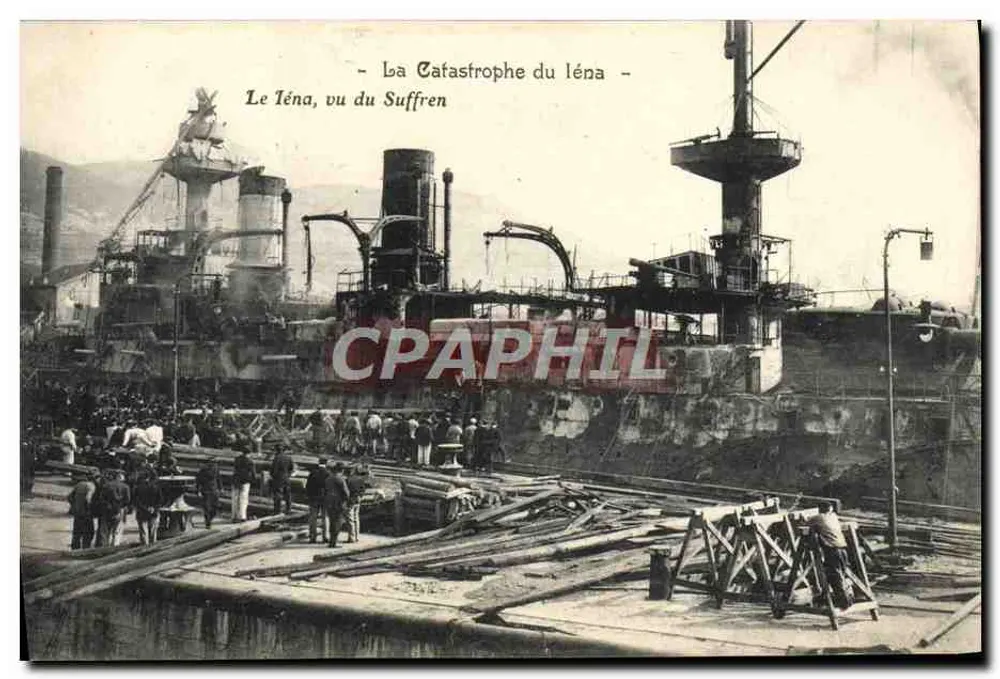 Die Katastrophe des Lena — Der Lena, vom Suffren aus gesehen — Photo atelier Bardoudj, Vincent, Marseille - Vorderseite