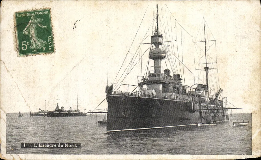 A Escadra do Norte — Navio de guerra — Editor não identificado, n°1 - Frente