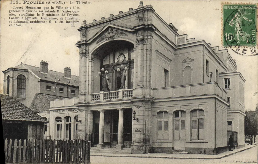 Provins (S.-et-M.) — O Teatro — Editor: Clichés S. Simonet & Ray-sur-Seine, n°113 - Frente