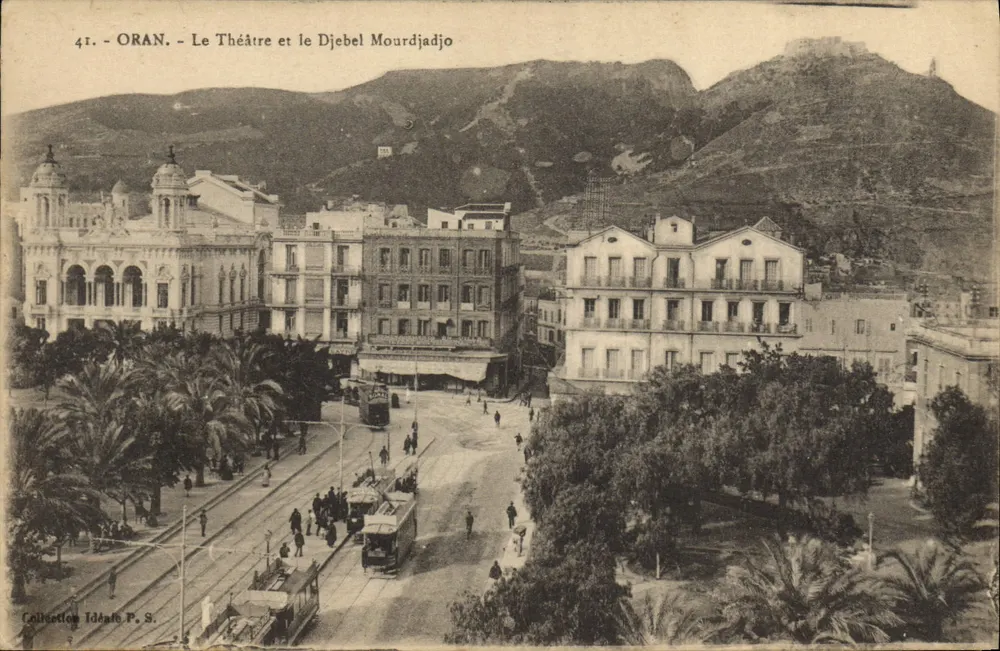 Oran - Das Theater und der Djebel Mourdjadjo — Collection Idéale P. S. - Vorderseite