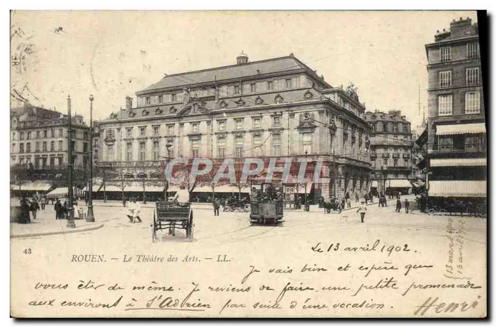 Rouen — O Teatro dos Artes — LL. n°43 - Frente