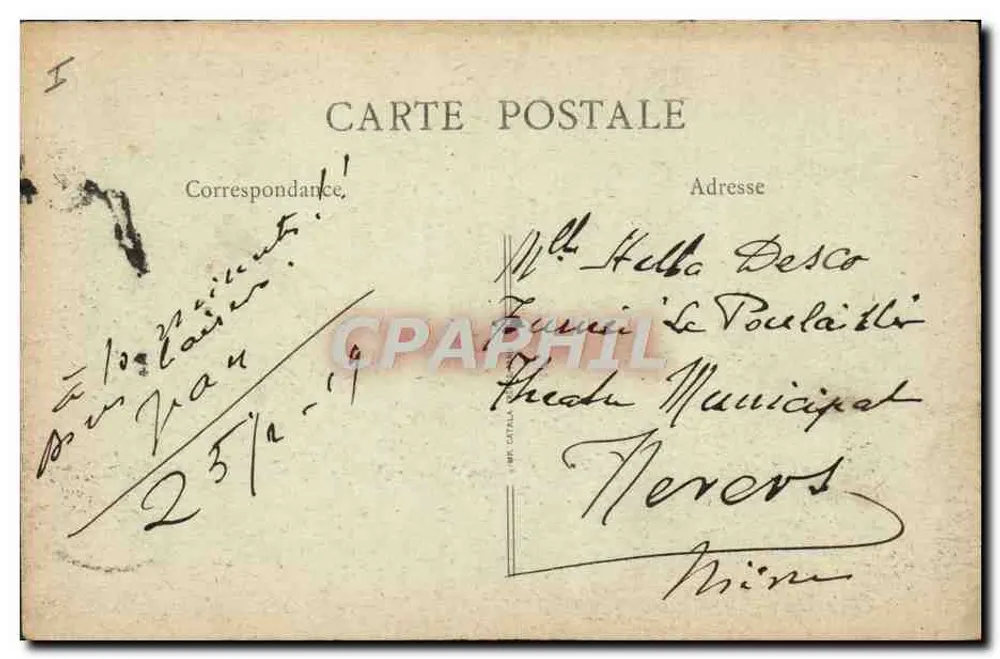 Roanne (Loire) - O Teatro — editor Manon, n°48 - Verso