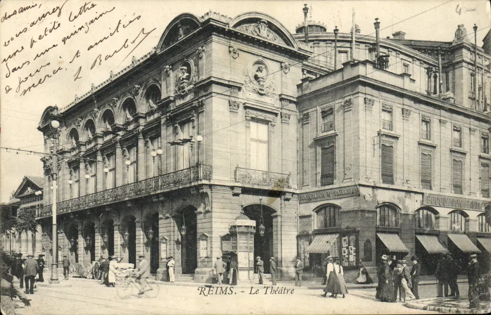 Reims - O Teatro — editor desconhecido, n° de série 4 - Frente