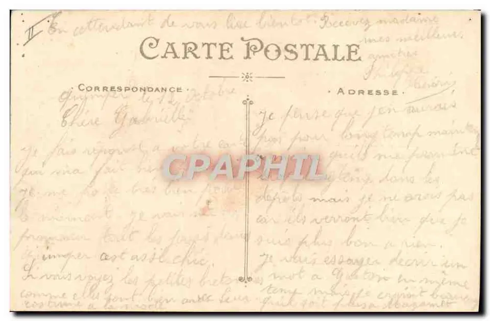 Quimper — O Teatro — Artand et Nozais, Nantes, n°76 - Verso