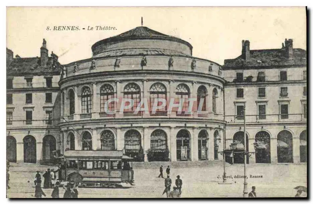 Rennes - O Teatro — J. Sorel, editor, Rennes, n°8 - Frente