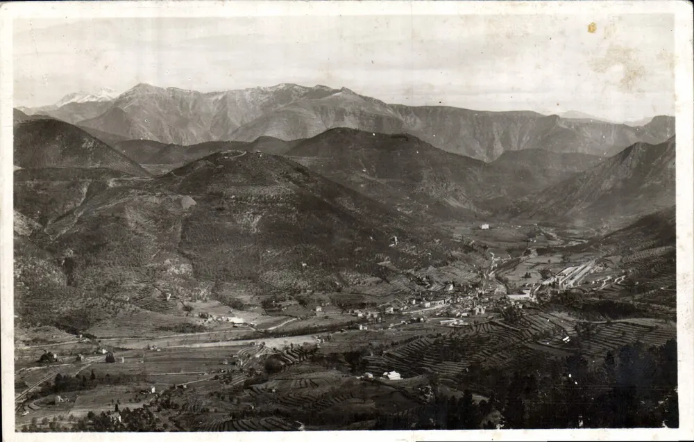 Sospel (A.M.) — Allgemeiner Blick und die italienischen Berge — Edition Boglioli - Vorderseite