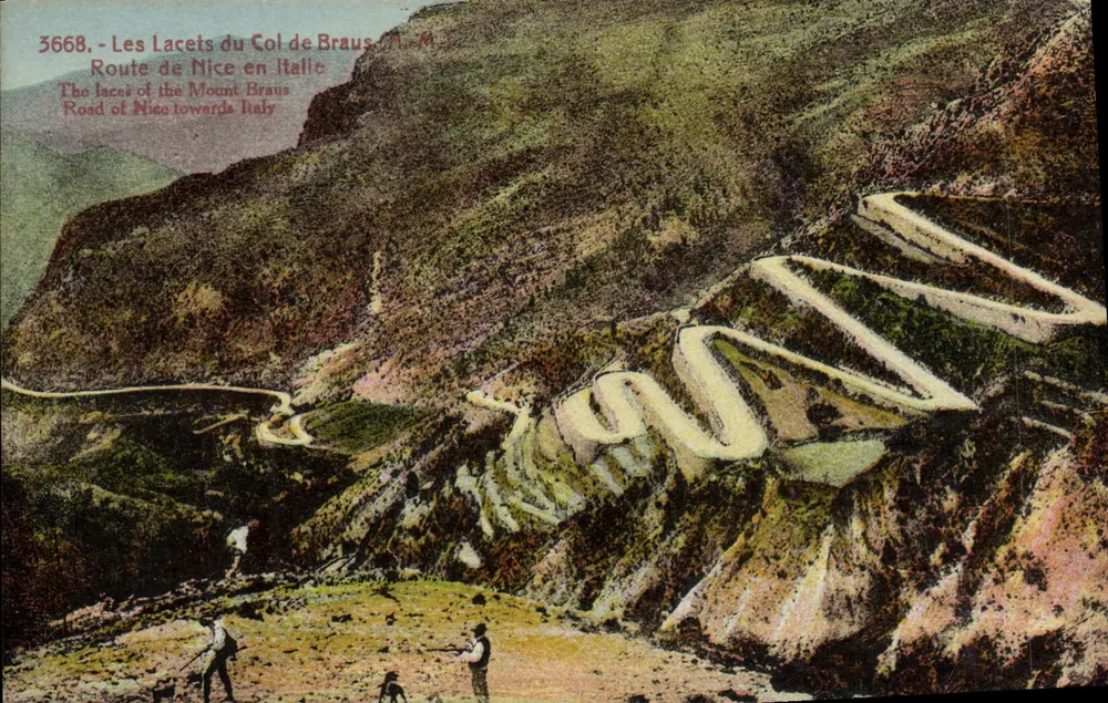 Die Schleifen des Braus-Passes — Route nach Nizza in Italien — Edition Bileletta, NICE, R.C. NICE 290 - Vorderseite