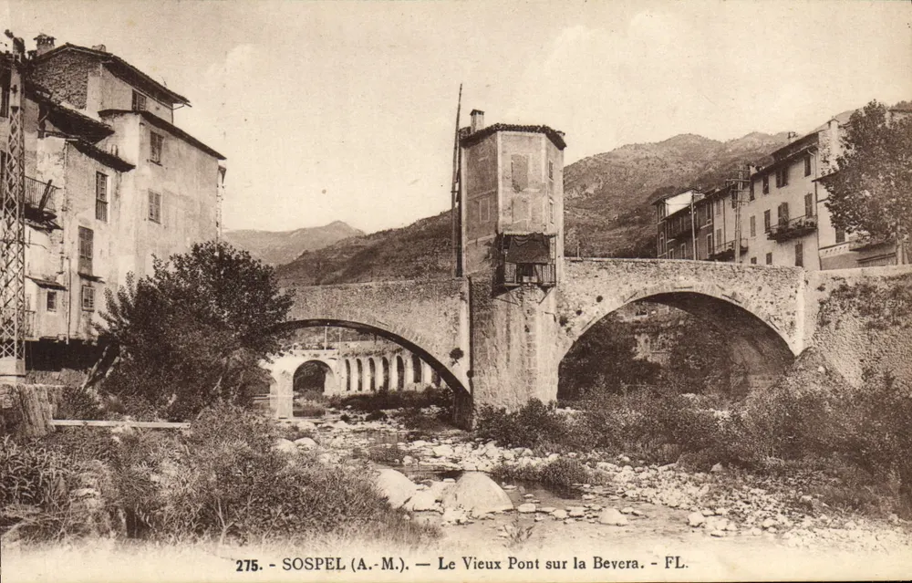 Sospel (A.-M.) — Der Alte Brücke über die Beyera — Verlag FL, Nr. 275 - Vorderseite