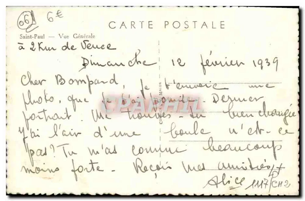 Saint-Paul — Vista Geral — Editor C. Magon - Verso