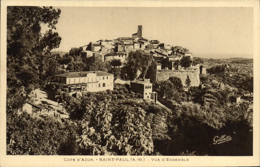 Côte d'Azur - Saint-Paul (A.M.) - Vista geral — Gilletta - Frente