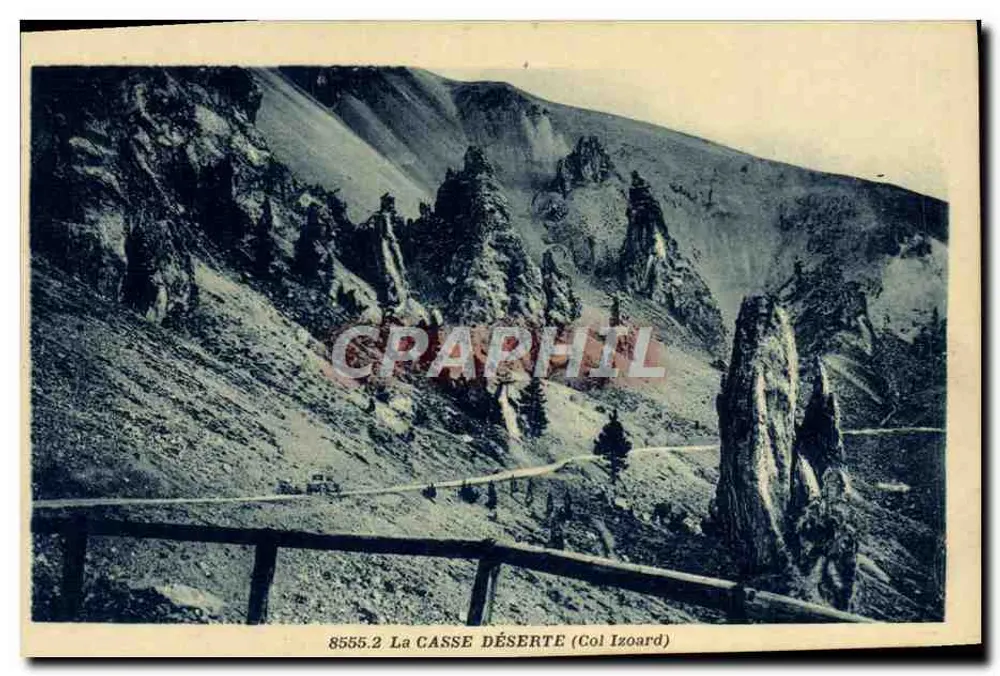 खाली बर्फीला टुकड़ा (कॉल इजोअर्ड) — चोटी के ढलान और चोटी की व्यापक दृश्य — प्रकाशक A. मोलियोर, ग्रेनोबल - आगे