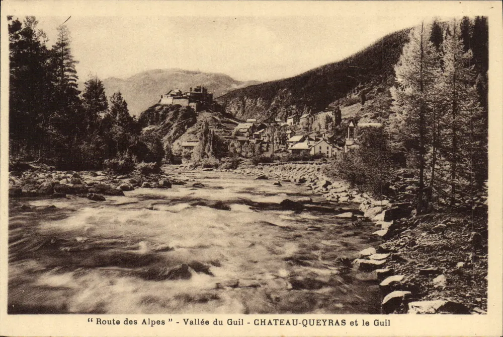 Castelo-Queyras e o Guil — Vale do Guil — Rota das Alpes - Frente