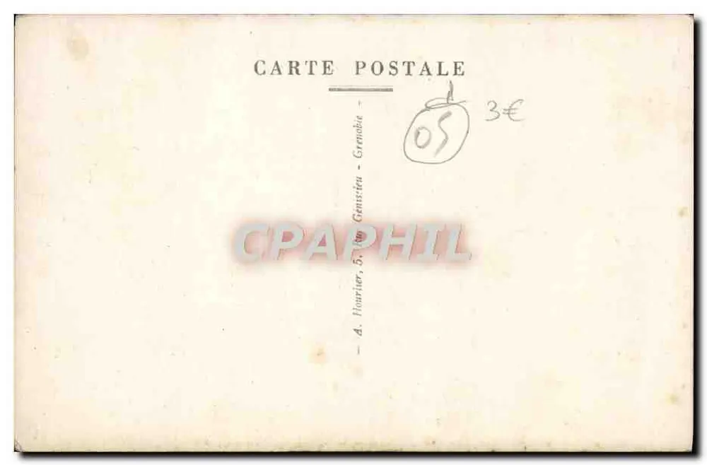 Briangon — A Grande Chaussée — A. Houitier, Grenoble - Verso