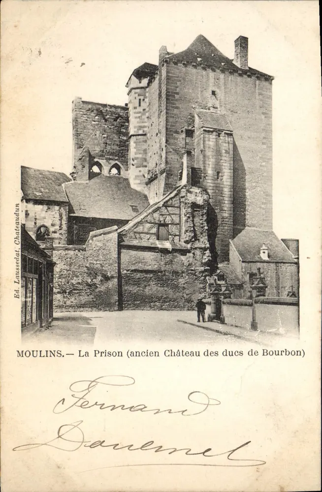 Mühle (ehemaliger Burg der Herzöge von Bourbon) — Das Gefängnis — Verlag Laussedat, Châteaudun - Vorderseite