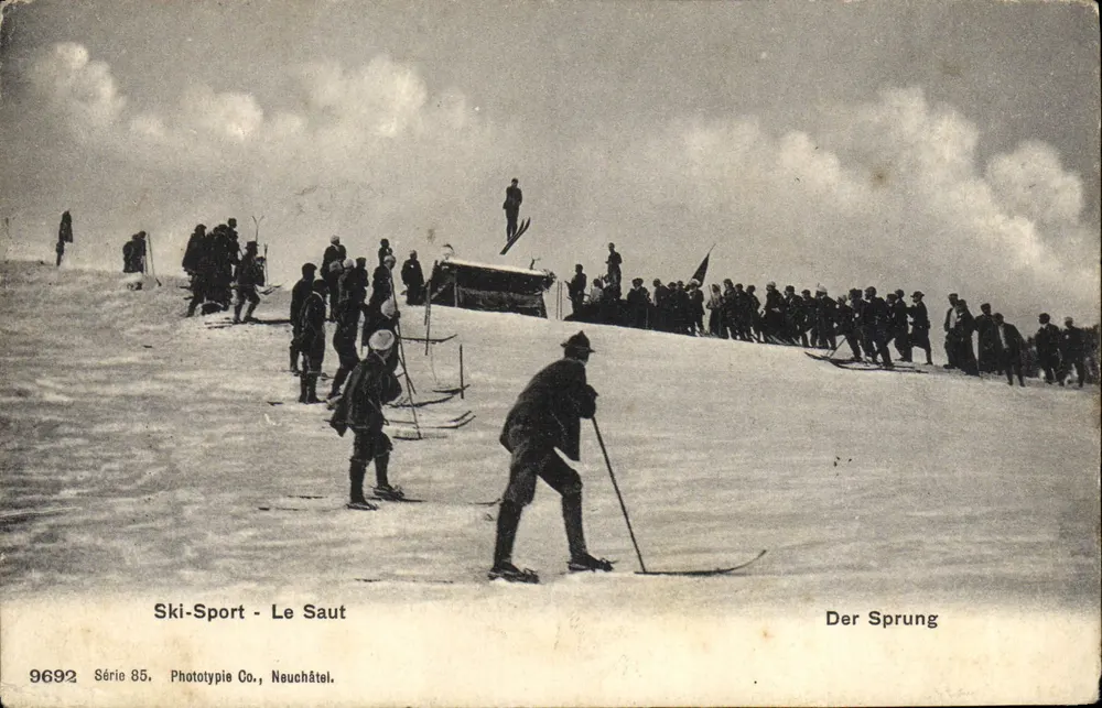 Ski-Sport - Le Saut — Phototypie Co., Neuchâtel, Série 85 - Vorderseite