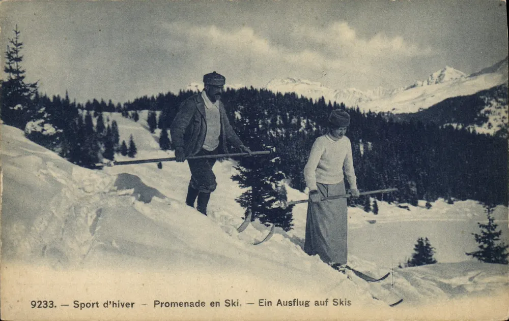Ski in den Bergen — Skifahrt — Ein Ausflug auf Skis — 9233 - Vorderseite