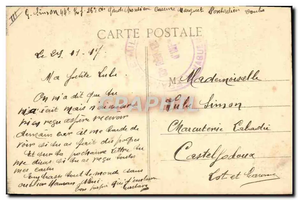 Sports d'hiver — Skis — Edit. L. Gaillard-Prêtre, Besançon - Verso