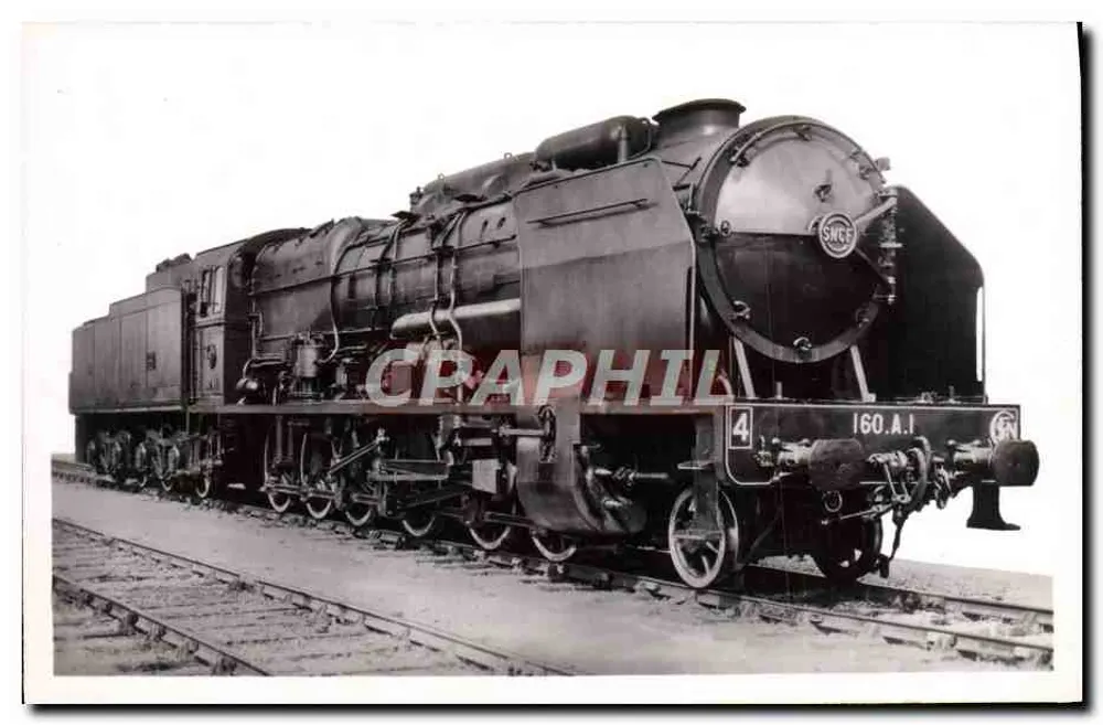 Locomotiva 160 A.1 — S.N.C.F. — 2ª série — 1946 - Frente