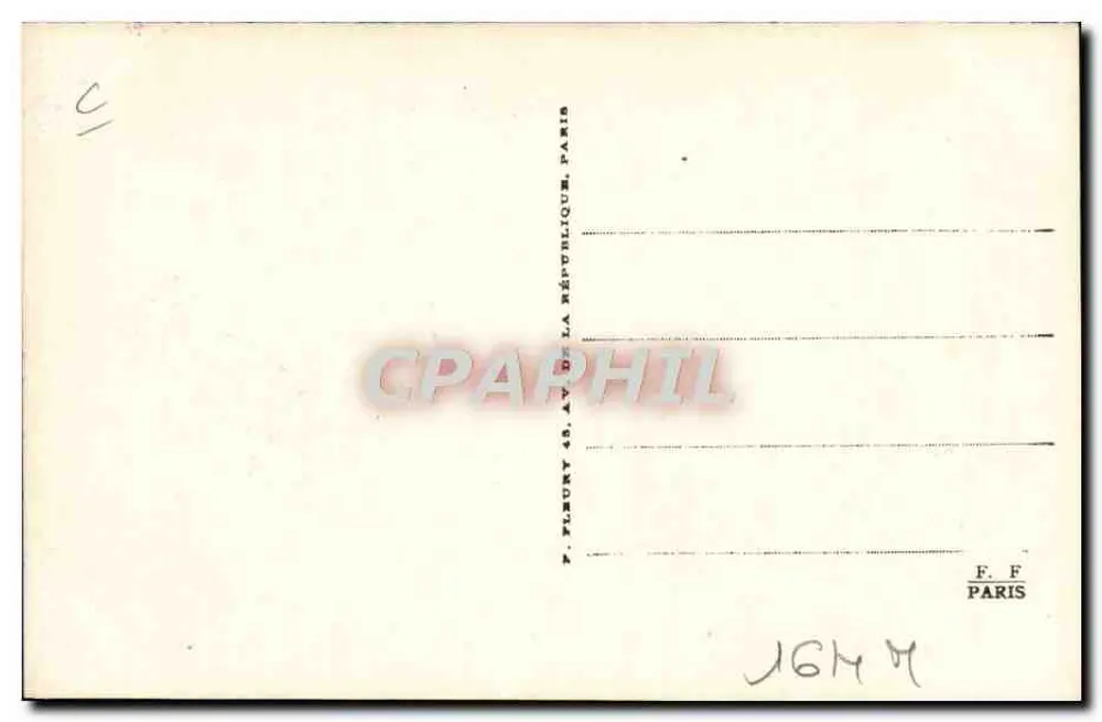 Locomotiva francesa n° 231-616 — tipo Pacific — aquecedor A.C.F. 1º tipo — série C 108 - Verso