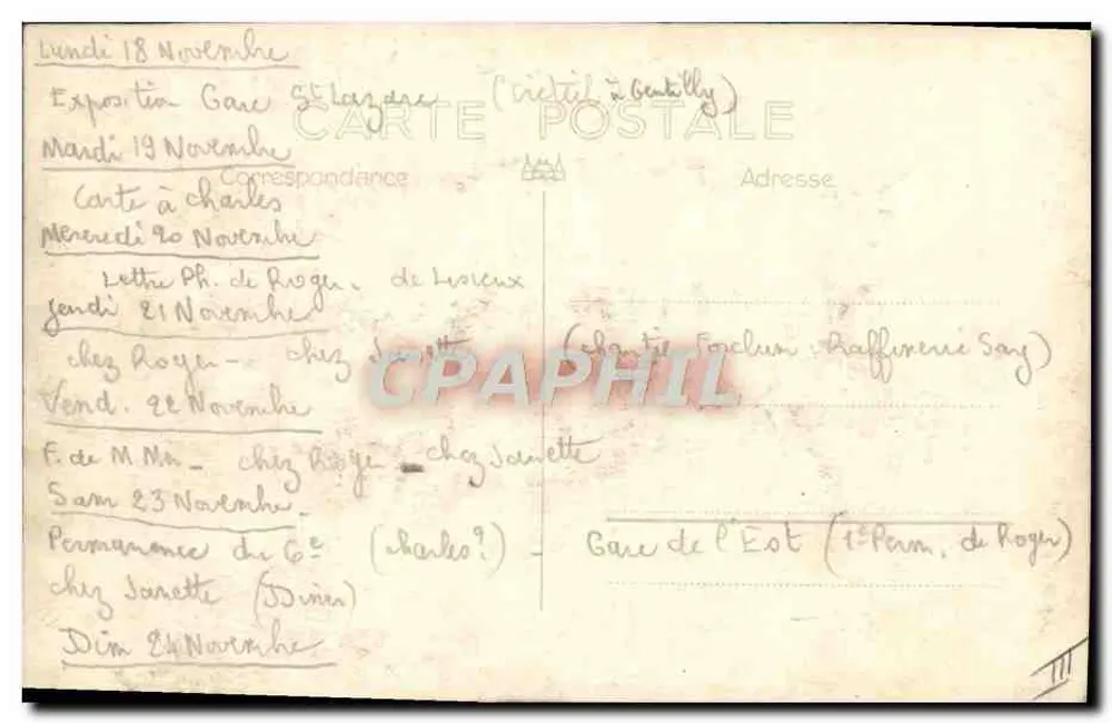 Dampfzug — Ostbahn — unbekannter Verlag - Rückseite