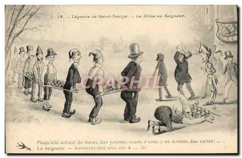 Legende von Saint-Saulge — Die Zehntgabe dem Herrn — Éditions de la Poste - Vorderseite