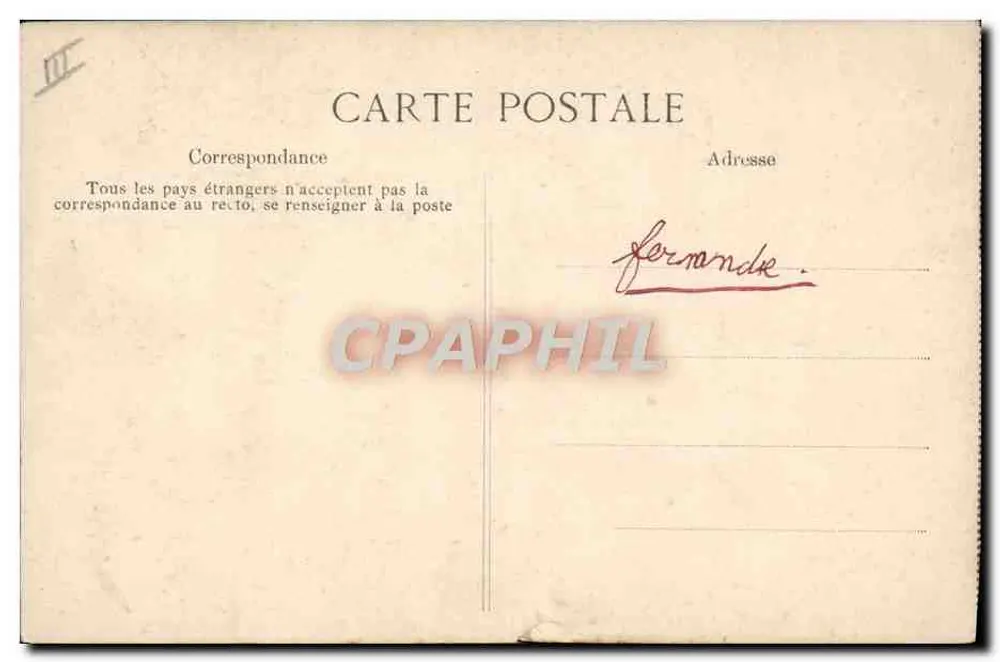 Navio a vela — desenho a tinta e aquarela — datado 2 de março de 1920 - Verso