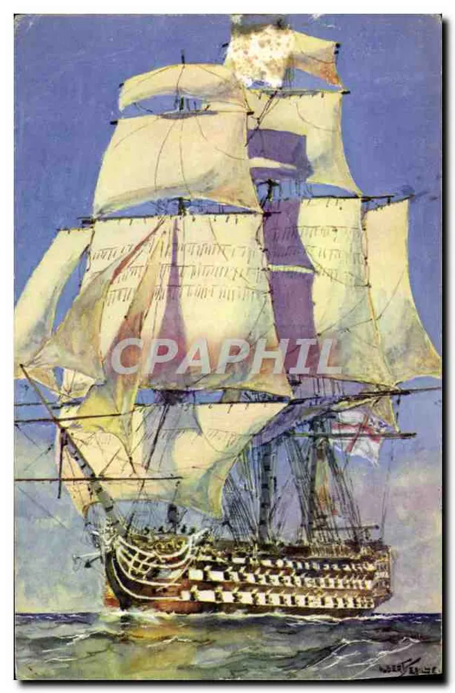 Segelschiff — Kriegsschiff — Verlag des Nationalen Komitees für Kindheit - Vorderseite