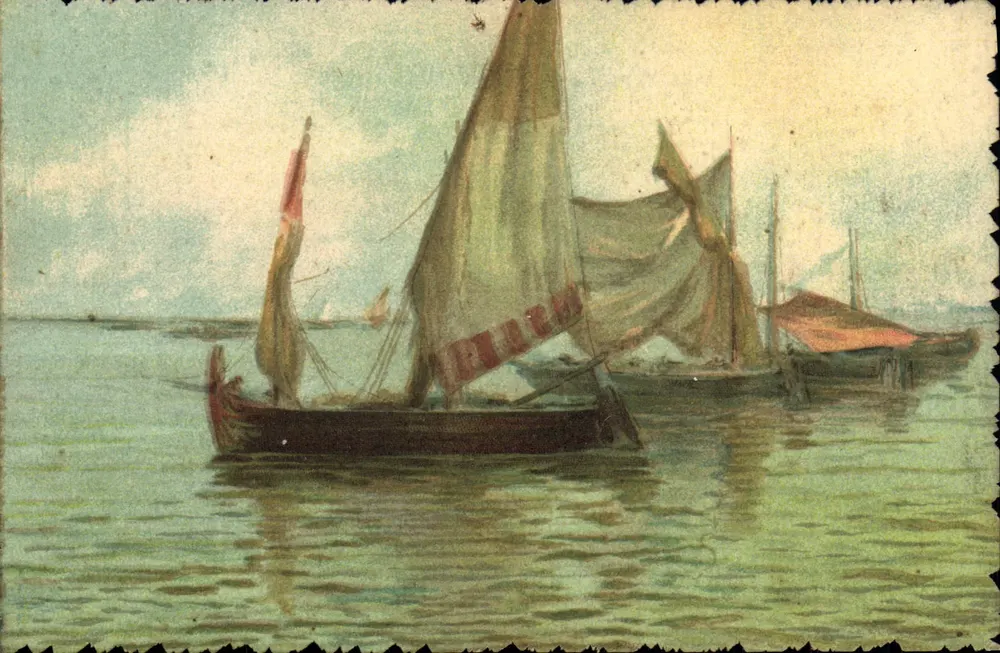 Embarcações a vela — porto — série T.A.M. 1303 - Frente