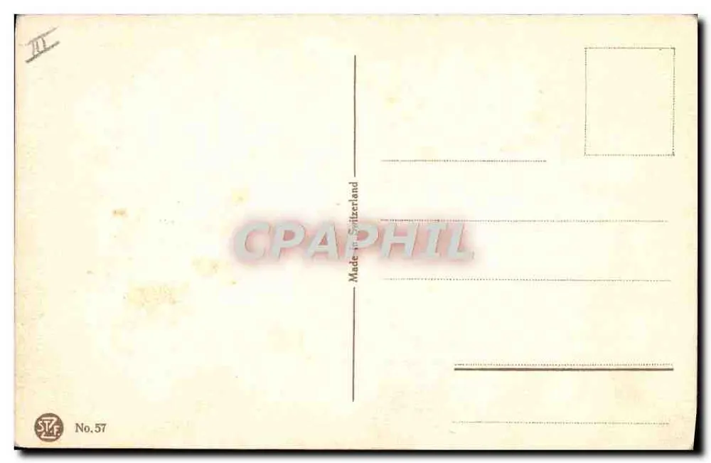 Navio a vela — mar agitado — STF No.57 - Verso