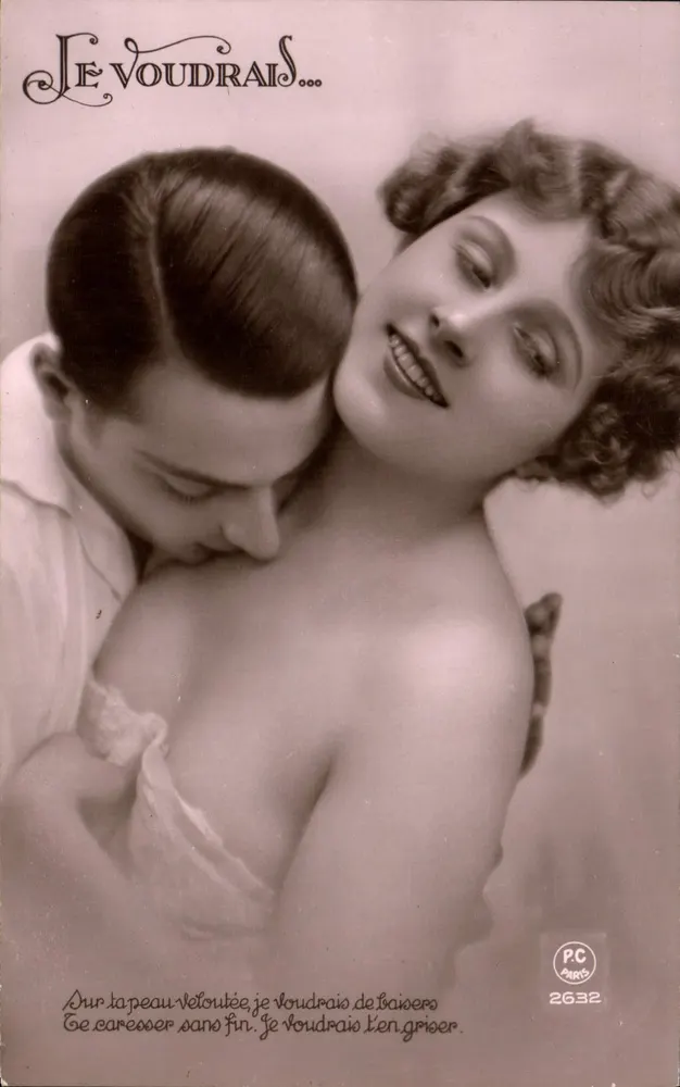 Je Voudrais... — Poema de amor — P-C Paris n°2632 - Frente