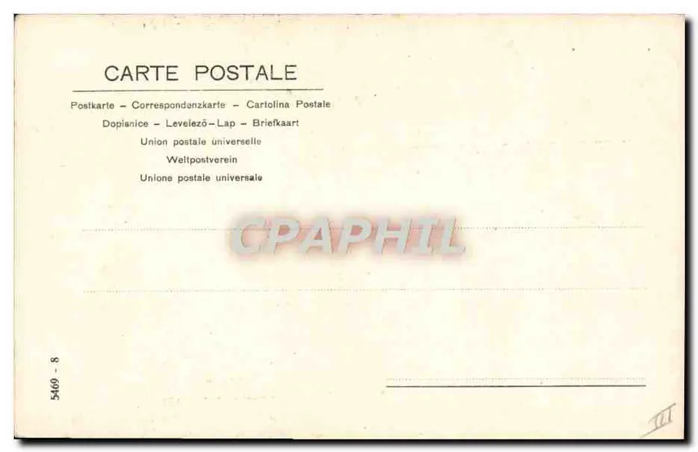 Mulher em robe de chambre diante de um espelho — cena interior — n°5469-8 - Verso