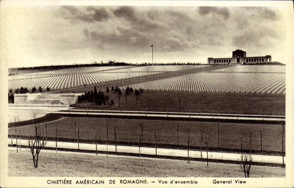 Amerikanischer Friedhof Romagne — Übersicht — Jésus-à-Toulouse - Vorderseite