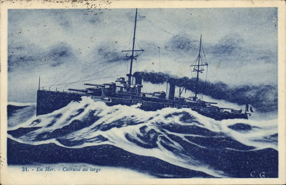 Panzerkreuzer auf See — Auf See — Serie 31 — Verlag C.G. - Vorderseite