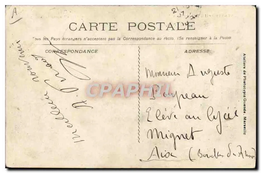 Catástrofe do "Iéna" — após a catástrofe — editor não visível - Verso