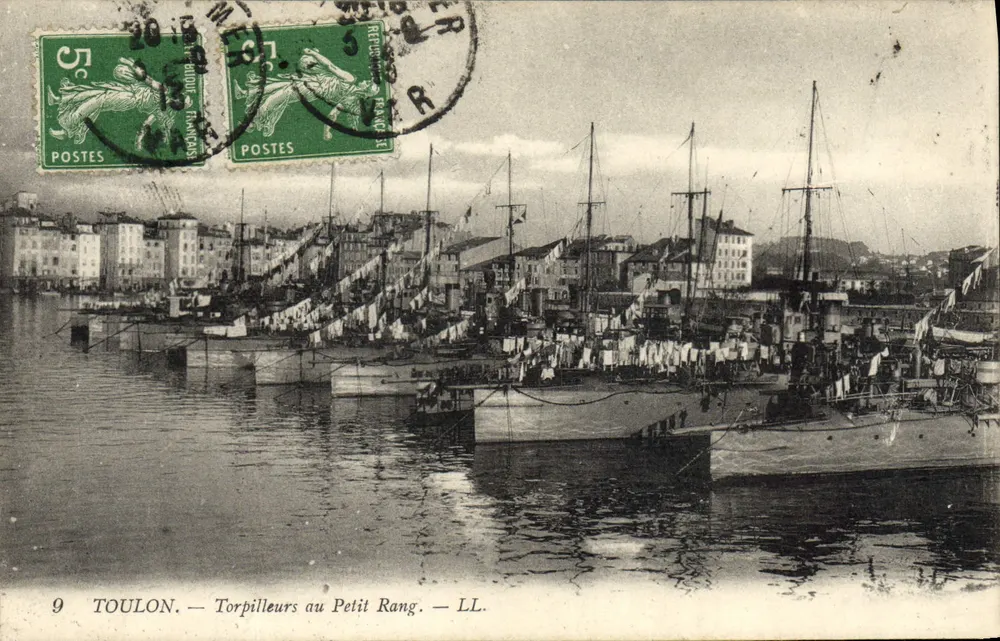 Toulon — Torpedoboote am Petit Rang — LL. - Vorderseite