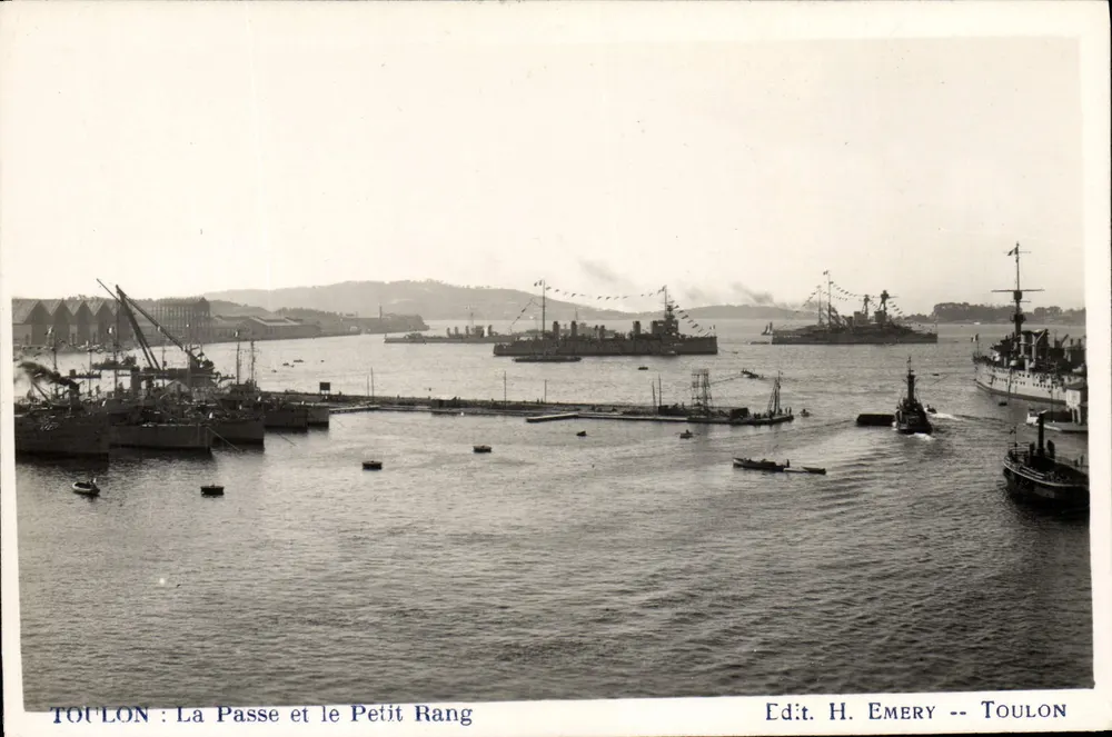 Toulon: Die Passe und der Kleine Rang — Verlag H. Emery — Toulon - Vorderseite