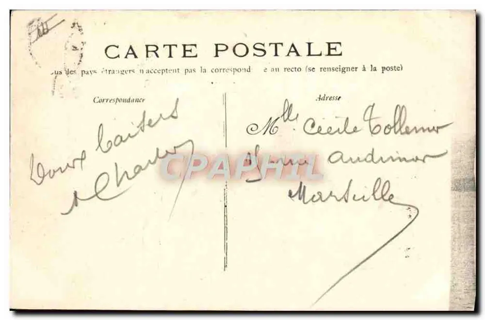 Navio de guerra IÉNA — Marinha Francesa Couraçado de 1º grau — editor desconhecido, n° 321 - Verso