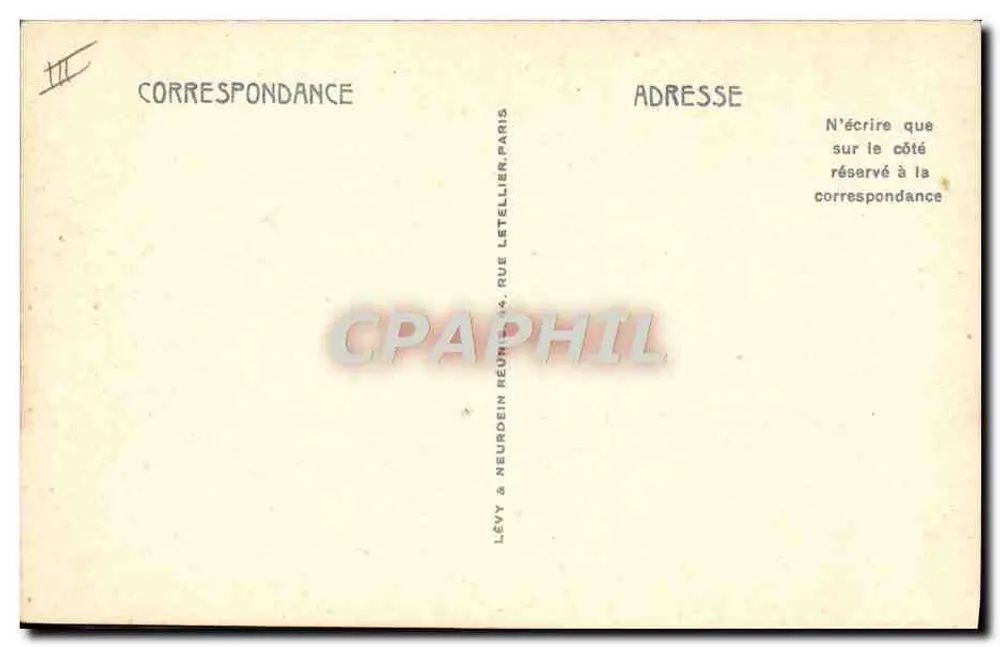 Villefranche — Parade der LL-Flotte — Verlag Lévy & Neurodein, n°44 - Rückseite