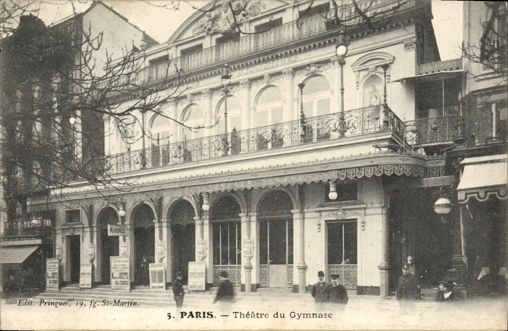Paris — Teatro do Gymnase — Edit. Pringuel, 19, fg. St-Martin - Frente