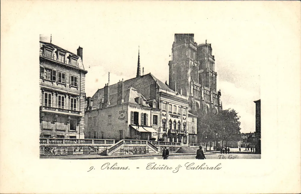 Orléans — Teatro & Catedral — Th. G. - Anverso