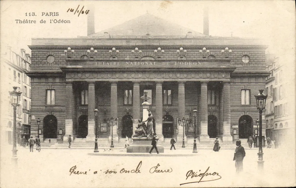Teatro do Odéon — Paris — editor P. Vial — n° 113 - Frente