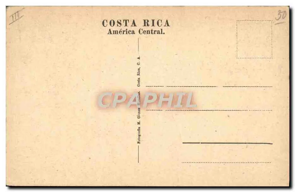 National Theatre (Barloun) — San José — Costa Rica, C.A. - Rückseite