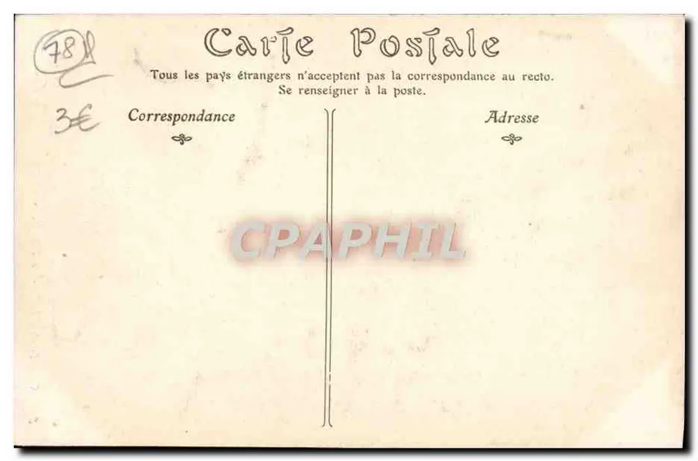 Saint-Germain-en-Laye — Capela do Castelo, lado leste — Editor não identificado, n° 86 - Verso