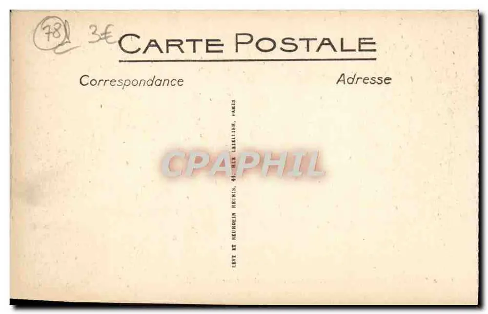 Rambouillet — Der Park, die Schalen und der Fluss — LL. N° 119 - Rückseite