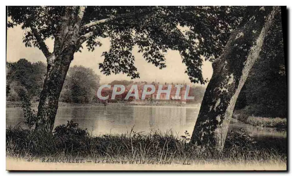 Rambouillet — Der Schlossblick von Ville des Festins — Verleger LL - Vorderseite