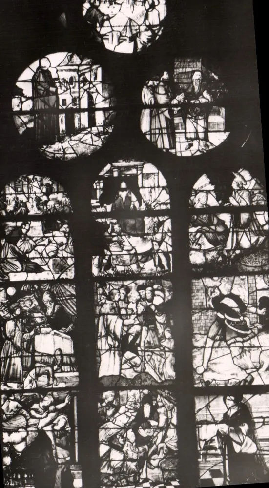 Montfort-l'Amaury — Kirche Saint-Pierre — Stained Glass VII Saint-Yves (1253-1303) - Vorderseite