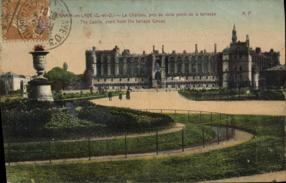 GERMAIN-EN-LAYE — Das Schloss, aus der Drehung der Terrasse genommen — A. P. - Vorderseite
