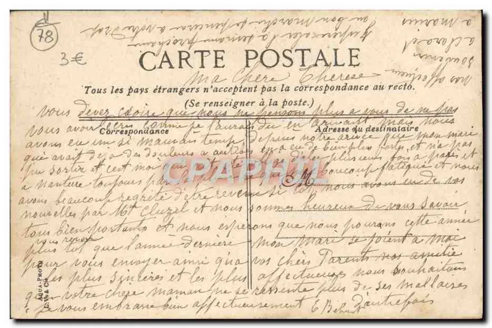 Saint-Germain-en-Laye — O Pavilhão Henri IV — editor A. V. & Cie, n° 10 - Verso