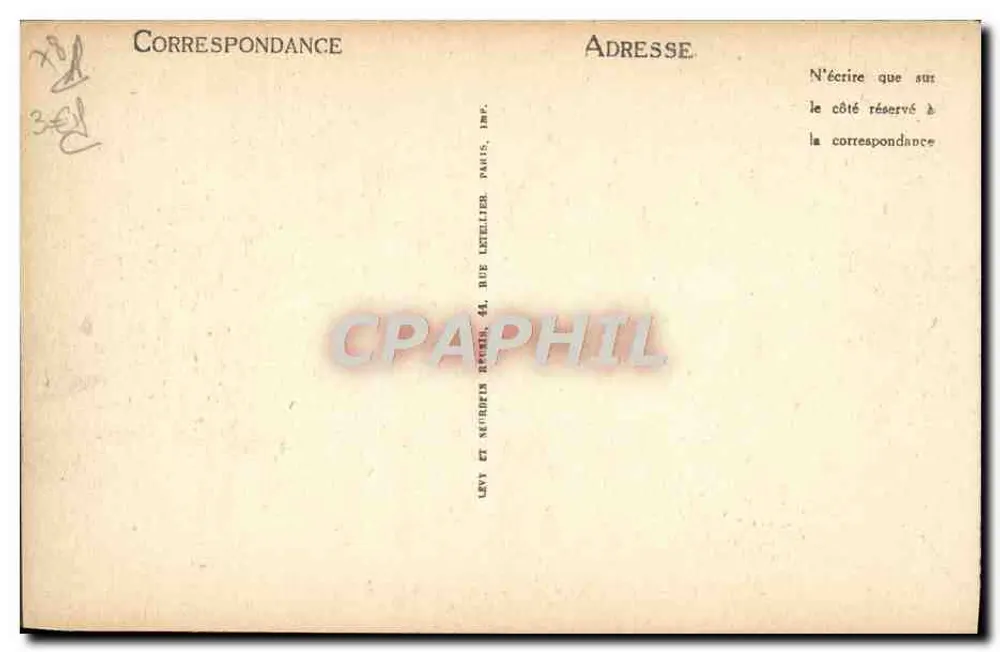 Rambouillet — Il Castello preso dai Canali — LL - Verso